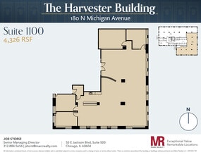 180 N Michigan Ave, Chicago, IL to rent Floor Plan- Image 1 of 11
