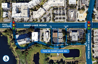 7232 Sand Lake Rd, Orlando, FL - aerial  map view - Image1