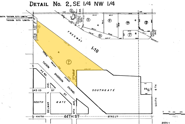 3390 S 6th Ave, Tucson, AZ for sale - Plat Map - Image 2 of 11