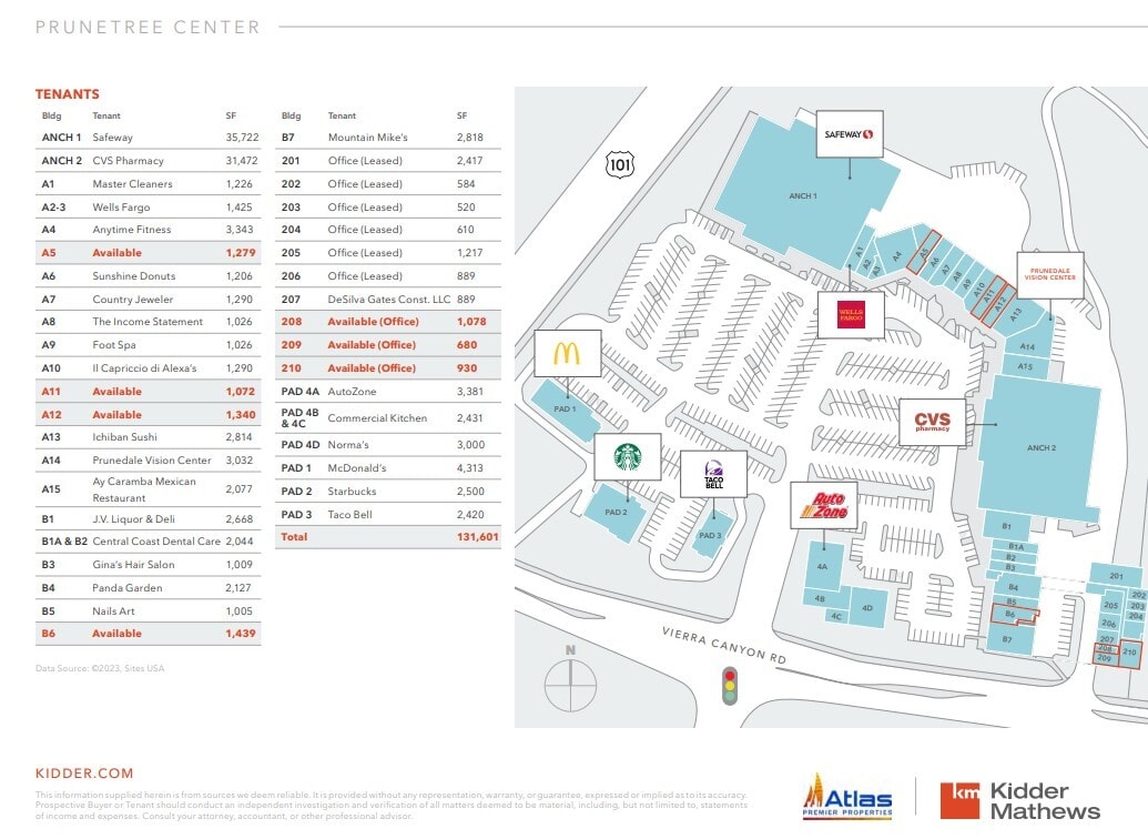 17565-17601 Vierra Canyon Rd, Prunedale, CA to rent Site Plan- Image 1 of 1