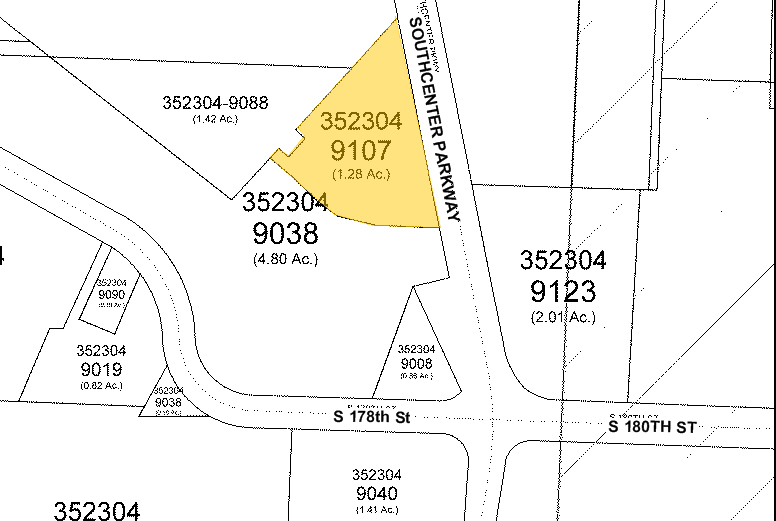 17855 Southcenter Pky, Tukwila, WA for rent - Plat Map - Image 2 of 5