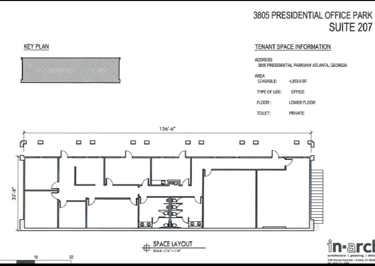 3050 Presidential Dr, Atlanta, GA to rent Floor Plan- Image 1 of 2