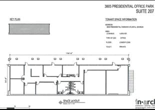 3050 Presidential Dr, Atlanta, GA to rent Floor Plan- Image 1 of 2