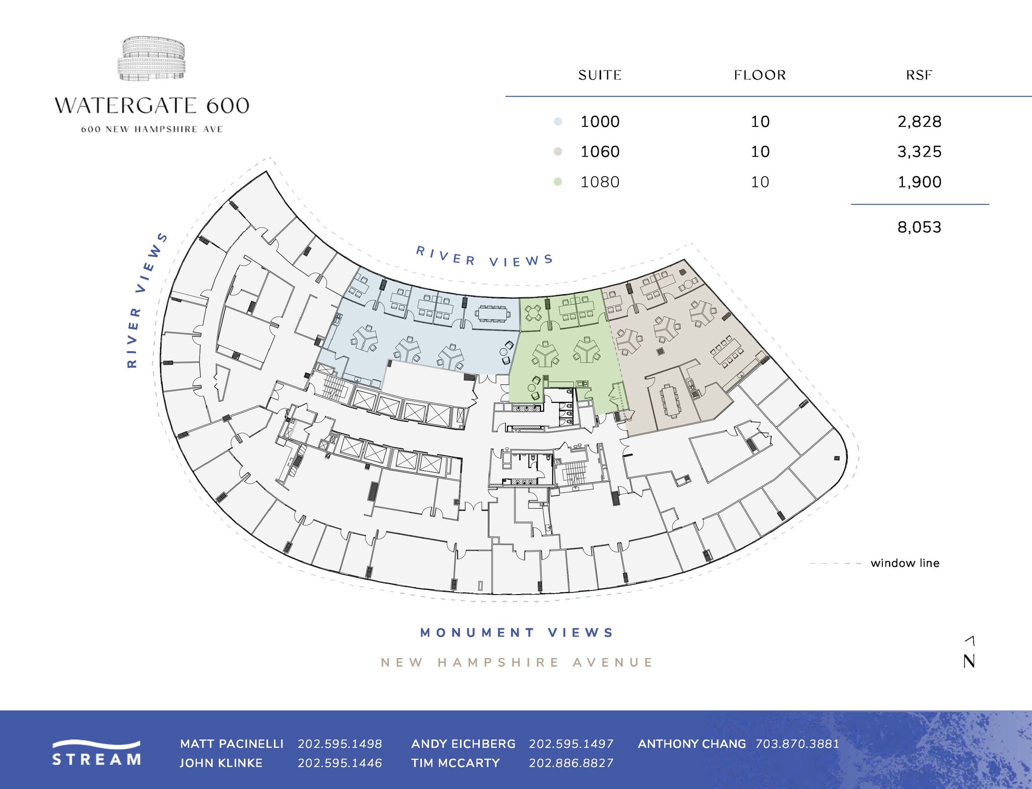 600 New Hampshire Ave NW, Washington, DC to rent Floor Plan- Image 1 of 2