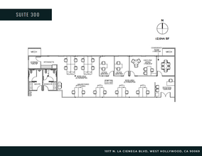 1017 N La Cienega Blvd, West Hollywood, CA for rent Floor Plan- Image 1 of 6