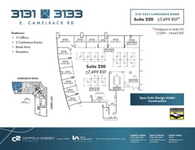 3131 E Camelback Rd, Phoenix, AZ for rent Floor Plan- Image 1 of 1