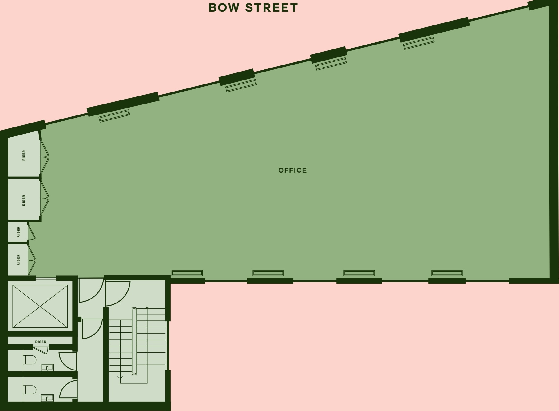 10 Bow St, London to rent Floor Plan- Image 1 of 2
