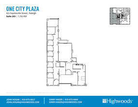 421 Fayetteville St, Raleigh, NC for rent Floor Plan- Image 1 of 3