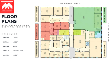 2520 Harwood Rd, Bedford, TX for rent Floor Plan- Image 1 of 1