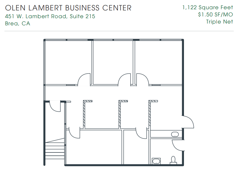 451 W Lambert Rd, Brea, CA for rent Floor Plan- Image 1 of 1