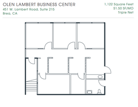 451 W Lambert Rd, Brea, CA for rent Floor Plan- Image 1 of 1