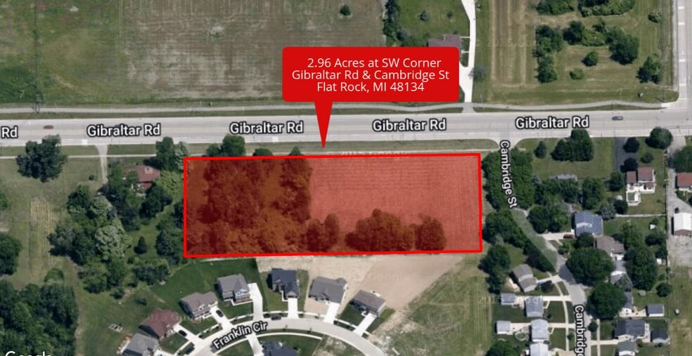 SW Corner of Gibraltar Rd, Flat Rock, MI for sale - Building Photo - Image 1 of 1