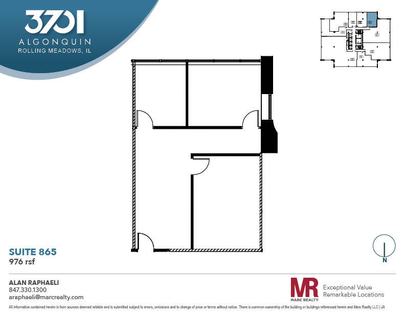 3701 Algonquin Rd, Rolling Meadows, IL for rent Floor Plan- Image 1 of 1