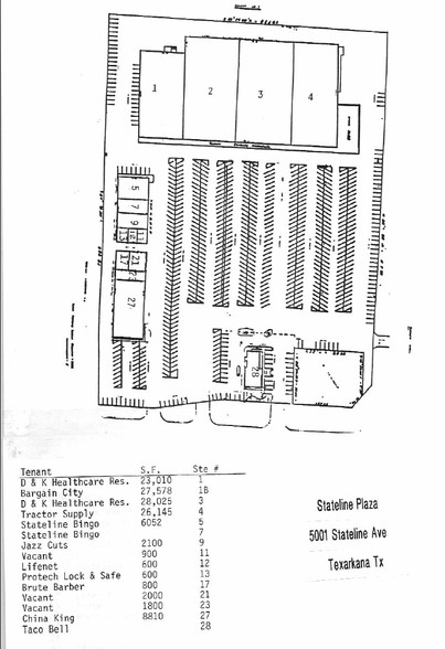 5101 N State Line Ave, Texarkana, TX for rent - Site Plan - Image 2 of 2