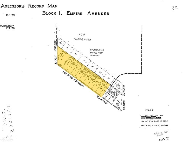 5500 Block of E Benson Hwy, Tucson, AZ for sale - Plat Map - Image 2 of 4