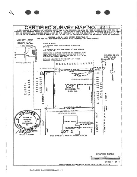 4475 S 108th St, Greenfield, WI for sale - Site Plan - Image 3 of 5