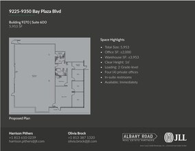 9280 Bay Plaza Blvd, Tampa, FL to rent Floor Plan- Image 1 of 1