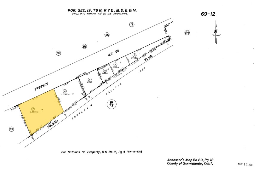 11415 Folsom Blvd, Rancho Cordova, CA for rent - Plat Map - Image 2 of 6