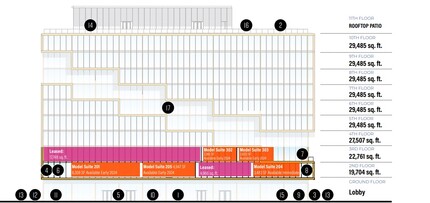 251 Queens Quay E, Toronto, ON for rent Floor Plan- Image 1 of 2