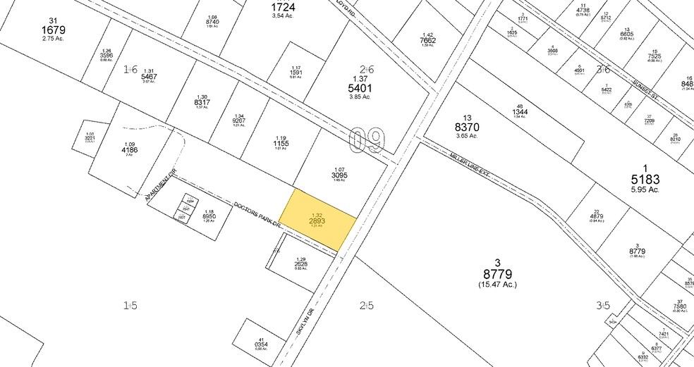 1770 Skylyn Dr, Spartanburg, SC for rent - Plat Map - Image 2 of 7