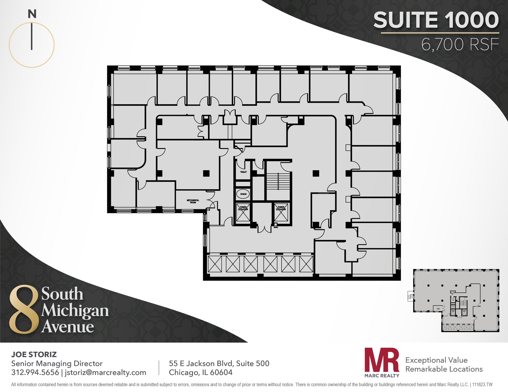 8 S Michigan Ave, Chicago, IL to rent Floor Plan- Image 1 of 10