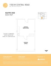 1100 W Central Rd, Arlington Heights, IL to rent Floor Plan- Image 1 of 1
