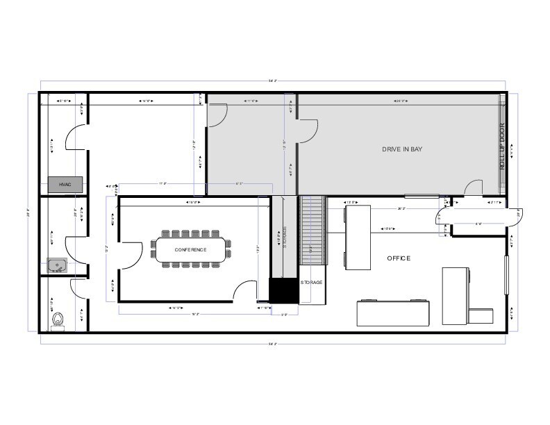 4926-4950 Eisenhower Ave, Alexandria, VA 22304 - Unit B -  - Floor Plan - Image 1 of 2