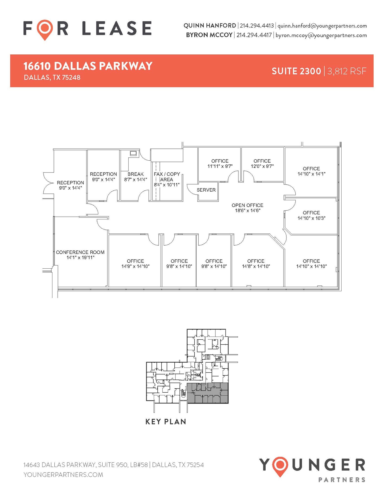 16610 N Dallas Pky, Dallas, TX for rent Floor Plan- Image 1 of 2