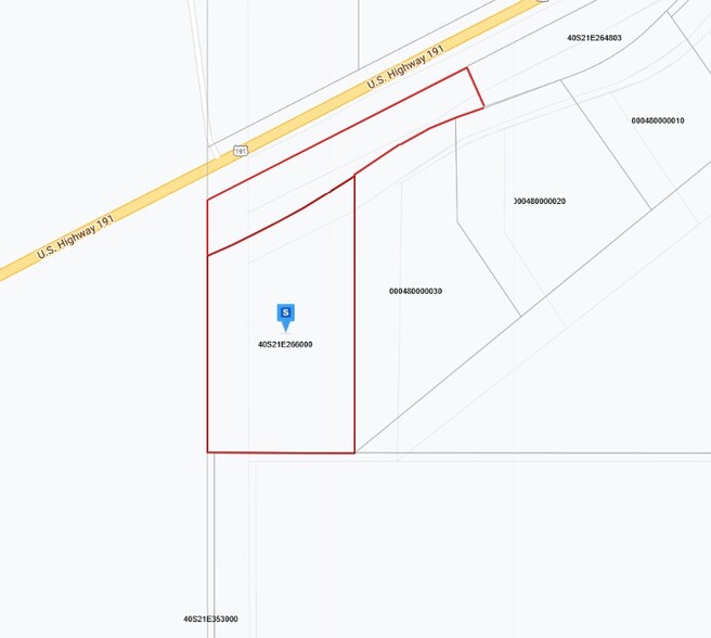 Pacel #40S21E266000, Bluff, UT for sale - Plat Map - Image 3 of 3