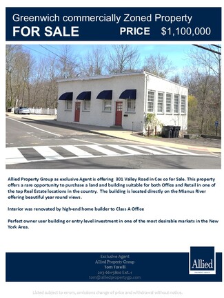 More details for 301 Valley Rd, Cos Cob, CT - Speciality for Sale