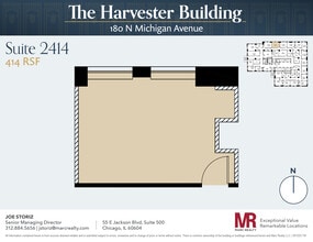 180 N Michigan Ave, Chicago, IL to rent Floor Plan- Image 1 of 2