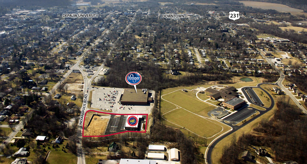 833 Indianapolis Rd, Greencastle, IN for rent - Aerial - Image 3 of 4