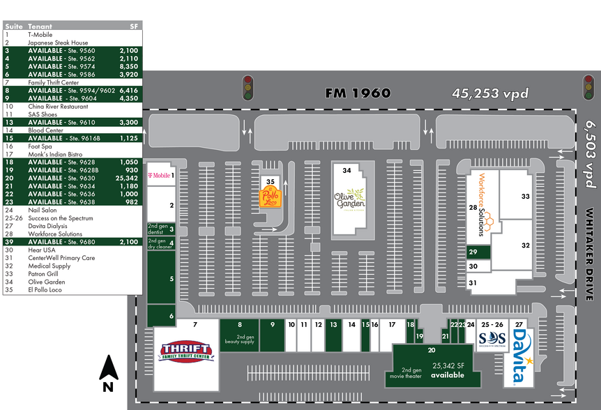 9550-9701 FM 1960 Humble Bypass Rd W, Humble, TX for rent - Site Plan - Image 2 of 13