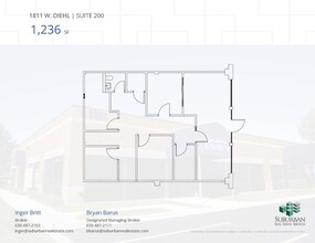 1811-1815 W Diehl Rd, Naperville, IL for rent Floor Plan- Image 1 of 1