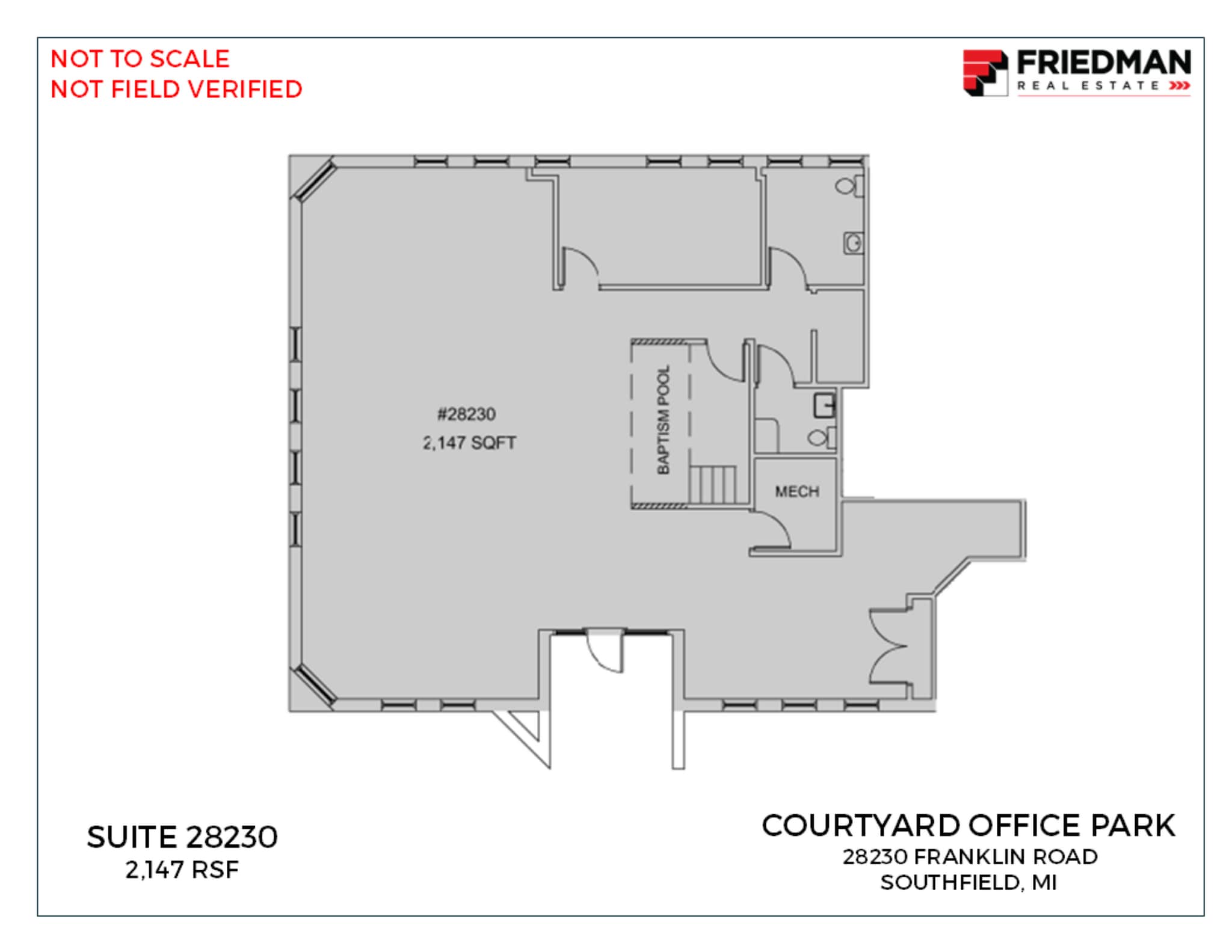 28280-28290 Franklin Rd, Southfield, MI to rent Floor Plan- Image 1 of 1