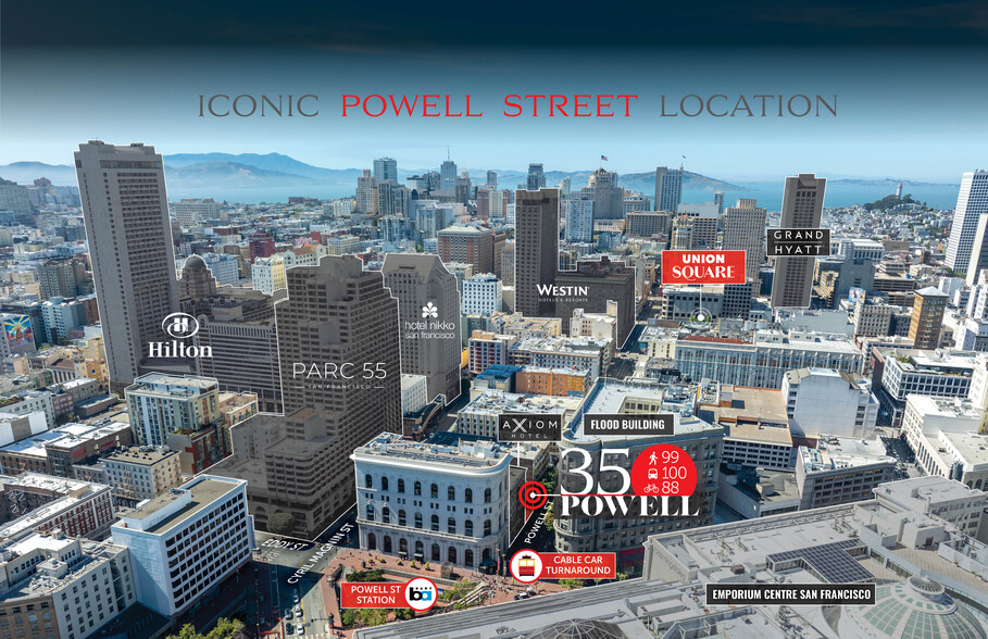 35-41 Powell St, San Francisco, CA for sale - Aerial - Image 3 of 8