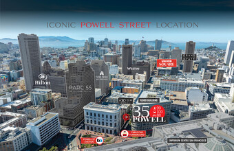 35-41 Powell St, San Francisco, CA - aerial  map view