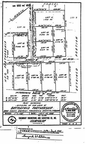 0 Marathon, Lot 13 & 14, Stephens City, VA for sale - Plat Map - Image 2 of 6