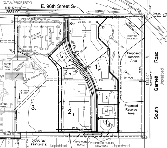 SW/C Creek & Garnett Rd, Tulsa, OK for sale - Plat Map - Image 3 of 3