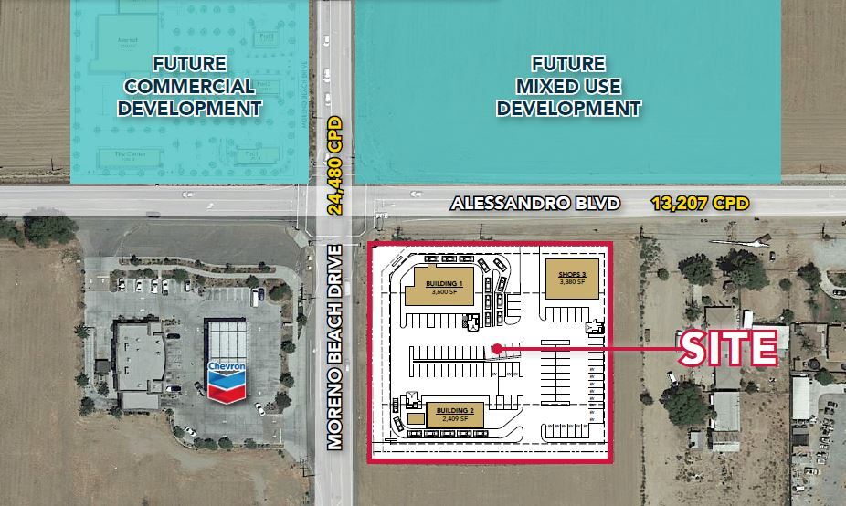 SEC Moreno Beach & Alessandro Blvd, Moreno Valley, CA for rent - Building Photo - Image 1 of 2