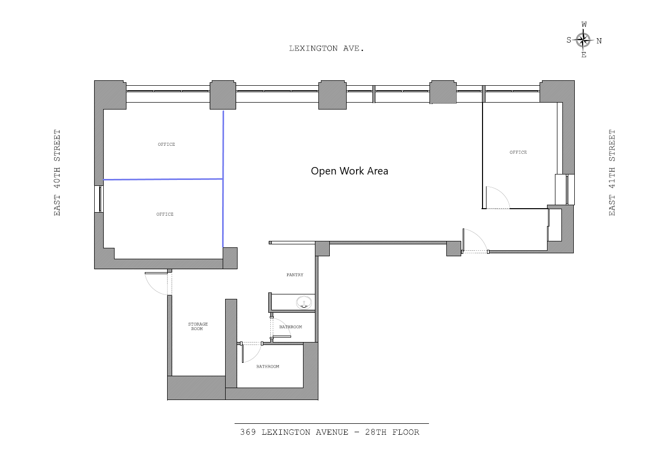 369 Lexington Ave, New York, NY to rent Floor Plan- Image 1 of 1