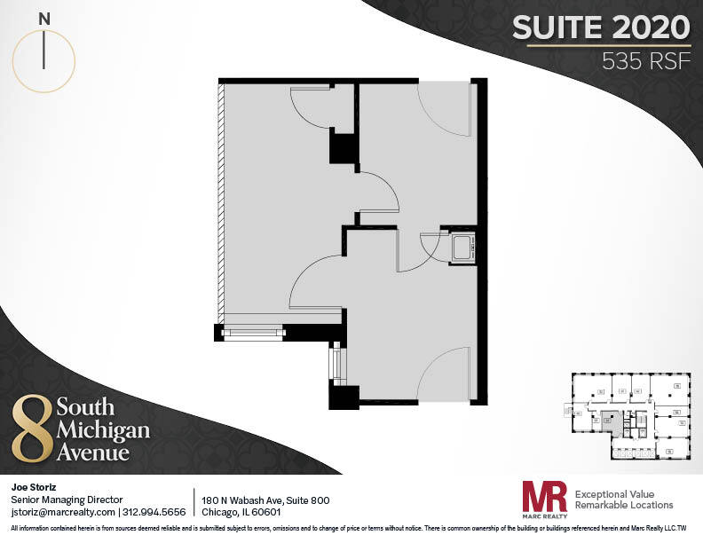 8 S Michigan Ave, Chicago, IL to rent Floor Plan- Image 1 of 5