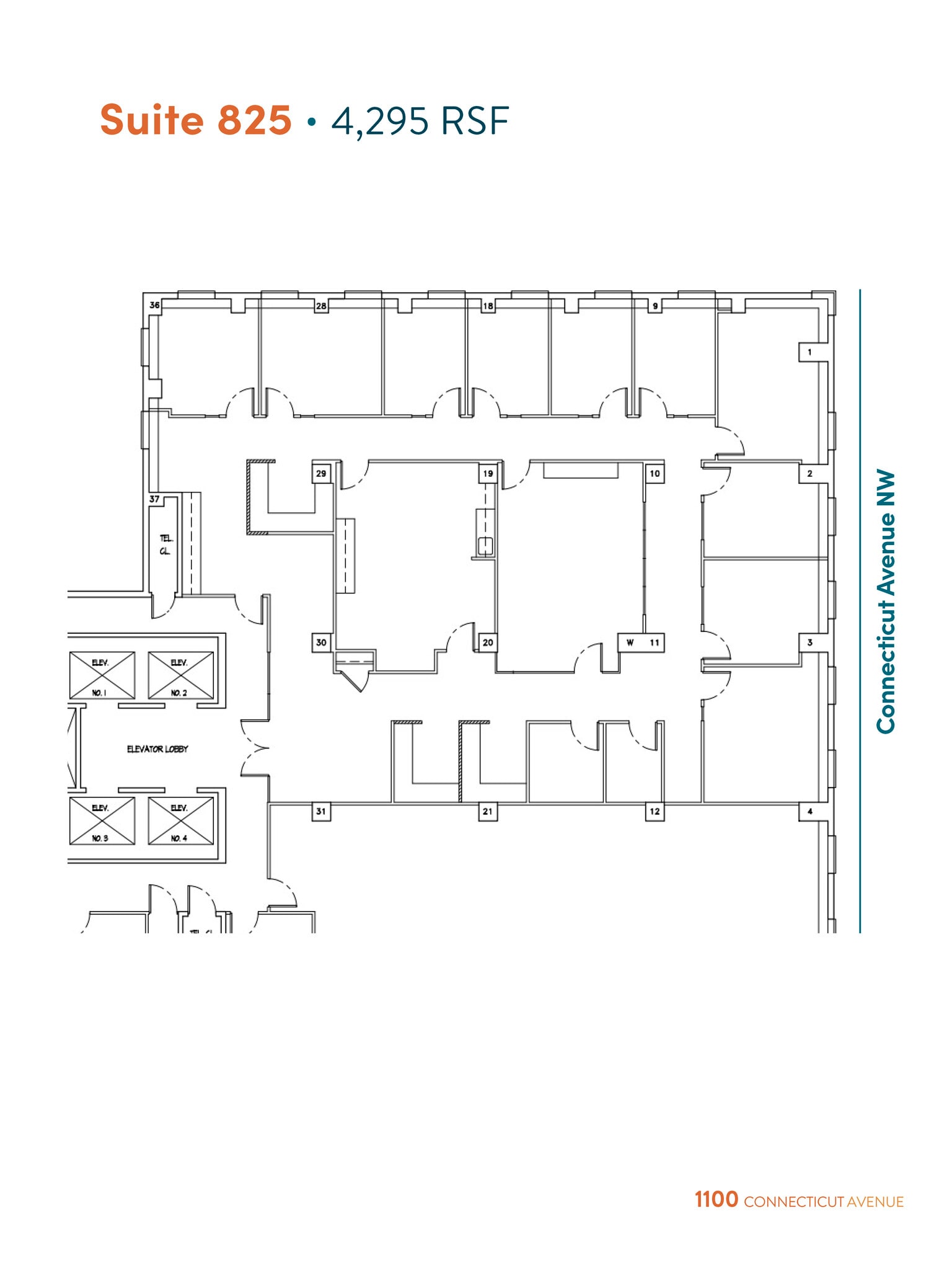 1100 Connecticut Ave NW, Washington, DC to rent Floor Plan- Image 1 of 6