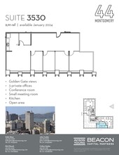 44 Montgomery St, San Francisco, CA for rent Floor Plan- Image 1 of 1