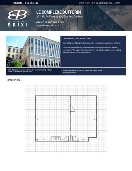 25-39 Rue Dufferin, Granby, QC for rent - Site Plan - Image 2 of 2