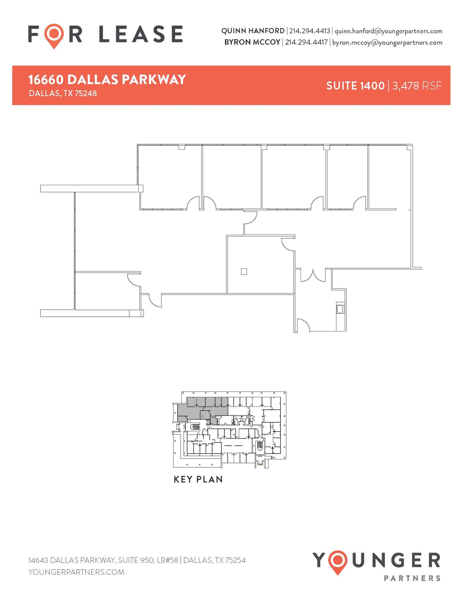 16610 N Dallas Pky, Dallas, TX for rent Floor Plan- Image 1 of 3