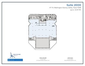 411 N Washington Ave, Dallas, TX for rent Floor Plan- Image 2 of 2