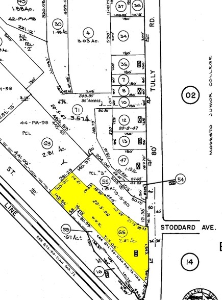 233 Tully Rd, Modesto, CA for sale - Plat Map - Image 1 of 1