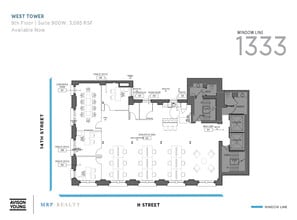 1333 H St NW, Washington, DC to rent Floor Plan- Image 1 of 8