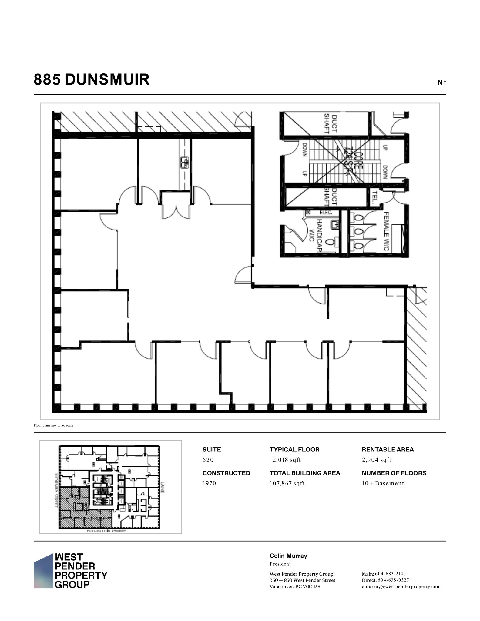 881-885 Dunsmuir St, Vancouver, BC to rent Site Plan- Image 1 of 1
